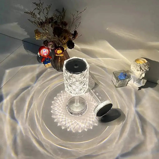 16 Colors Rose Touch Crystal Desk Lamp Elite Mall pk