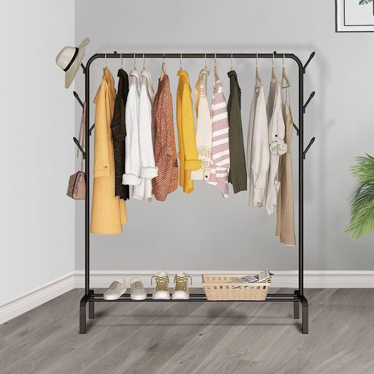 Heavy-Duty Clothes Rack with Shelf | 150x110x40 cm Elite Mall pk