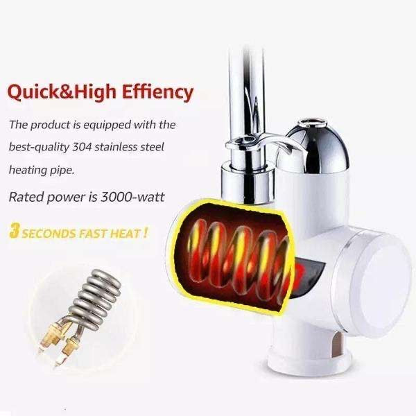 Title:  Instant Electric Hot Faucet With LED Temperature Display Elite Mall PK