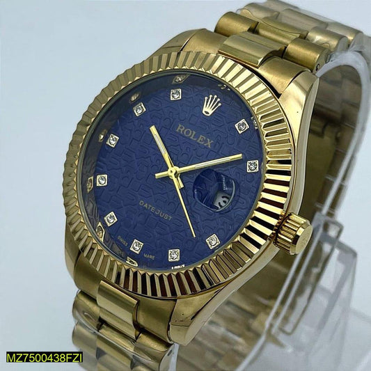 Men,s Golden Analogue Watch Elite Mall pk