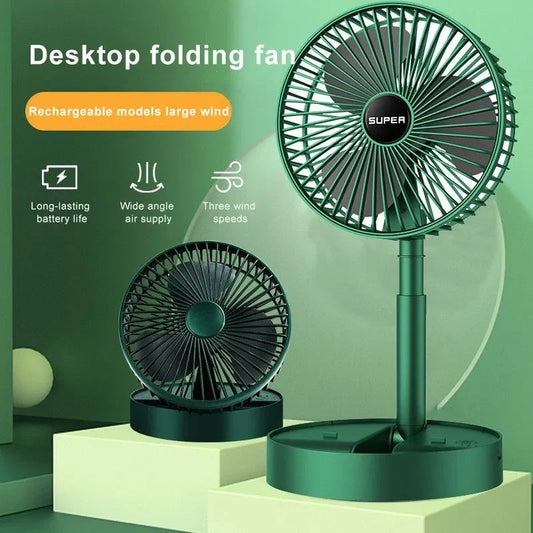 USB Rechargeable Fan Portable Electric Mini Fan Foldable Telescopic Fan Elite Mall pk