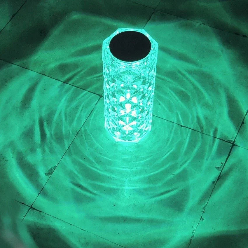 16 Colors Rose Touch Crystal Desk Lamp Elite Mall pk