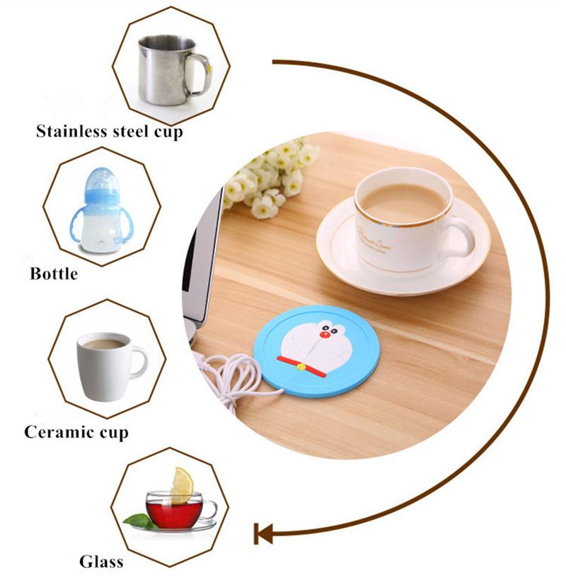 5V USB Cute Silicone Heat Warmer Heater Milk Tea Coffee Mug Hot Drinks Beverage Cup Elite Mall pk