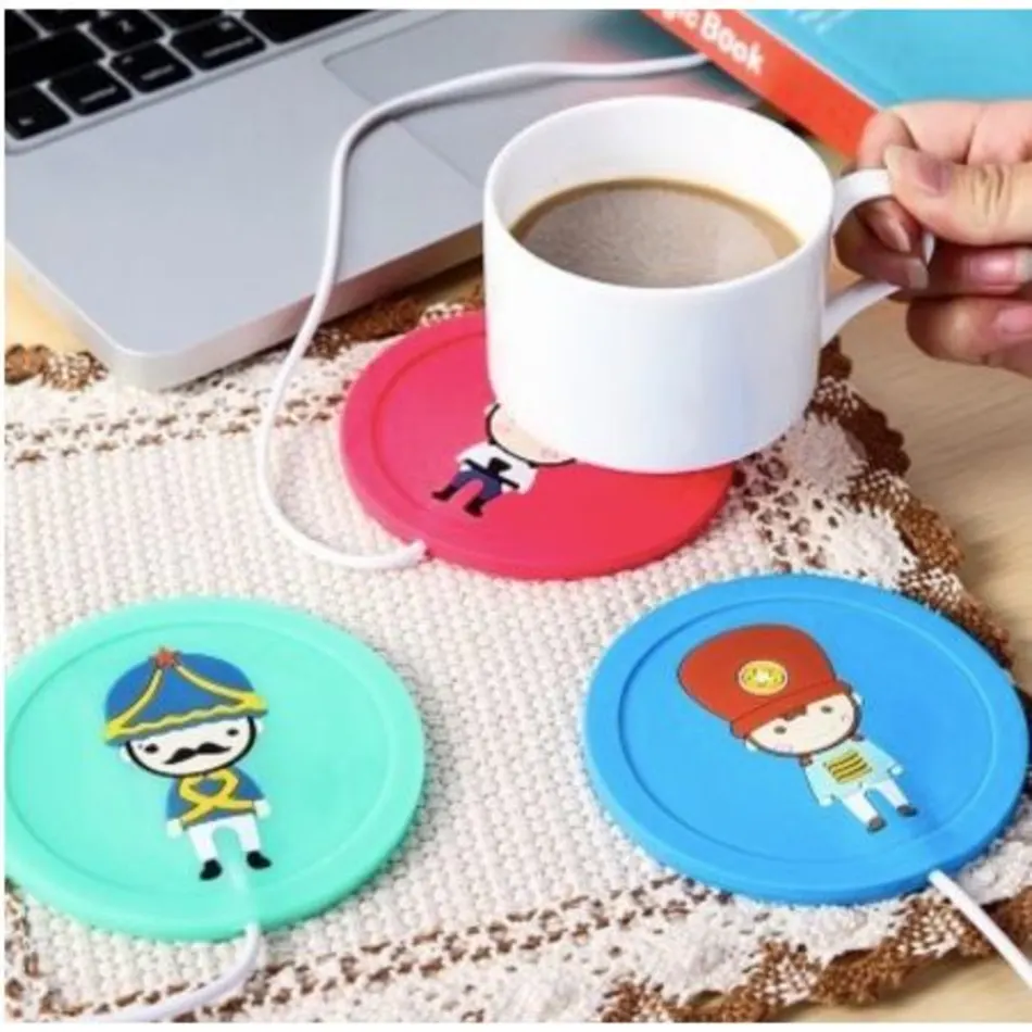 5V USB Cute Silicone Heat Warmer Heater Milk Tea Coffee Mug Hot Drinks Beverage Cup Elite Mall pk