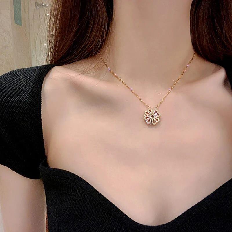 Diamond Four‑Leaf Clover Necklace Elite Mall PK